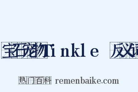宝石宠物Tinkle☆反义词是什么意思的图片